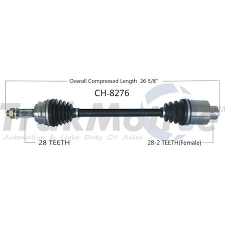 Surtrack Axle Cv Axle Shaft, Ch-8276 CH-8276